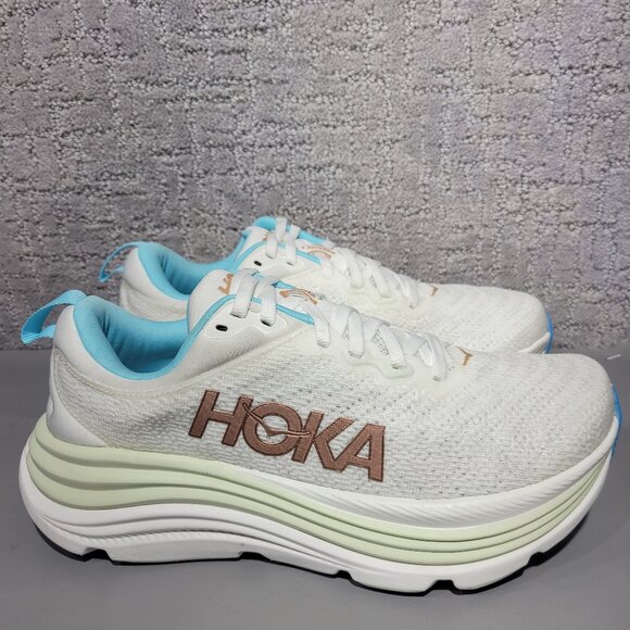 Hoka One One Gaviota 5 Women's Size US 7B Frost Rose Gold Athletic Sneakers. - Picture 1 of 13